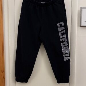 Hollister Black Joggers with California Print